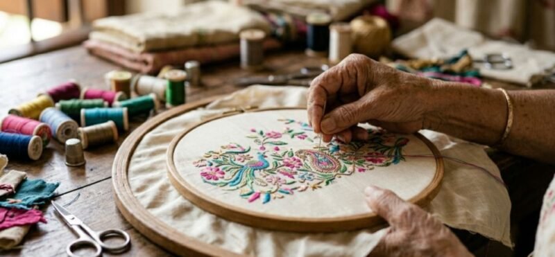 custom hand gara design